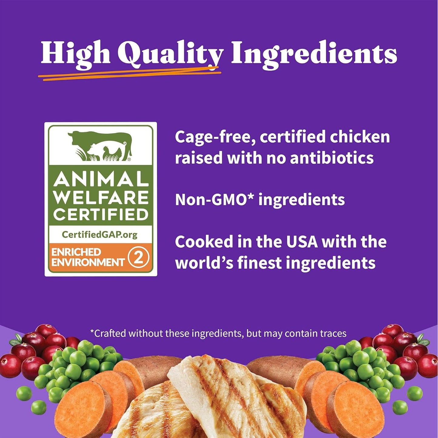 Nutrient breakdown label on Halo 48 Ounce bag