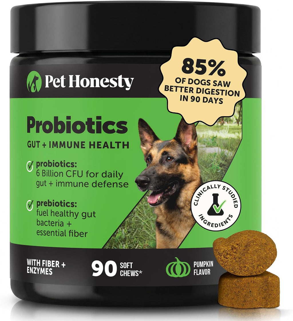 6 Billion CFU Dog Probiotics with Prebiotics, Digestive Enzymes, & Fiber - Relief for Occasional Diarrhea, Gas, Bloating & Itchy Skin - Daily Gut Health & Immune Support for All Dogs (Duck, 90 Ct) - Image 11