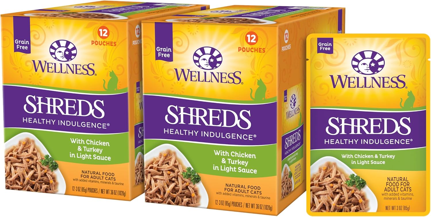 Wellness Healthy Indulgence Gravies Adult Wet Cat Food, Natural, Protein Rich, Grain Free, Tuna and Mackerel Recipe, 3 oz, Pack of 24 Pouches - Image 10