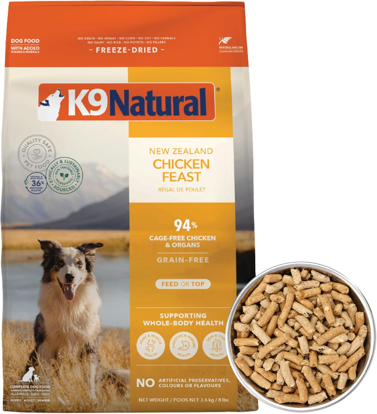 K9 Natural Beef Freeze Dried Dog Food, High-Meat Natural Complete Meal or Meal Toppers for Dogs, Grass-Fed Beef from New Zealand, Grain-Free, GMO-Free, Complete & Balanced Nutrition, 17.6oz - Image 12