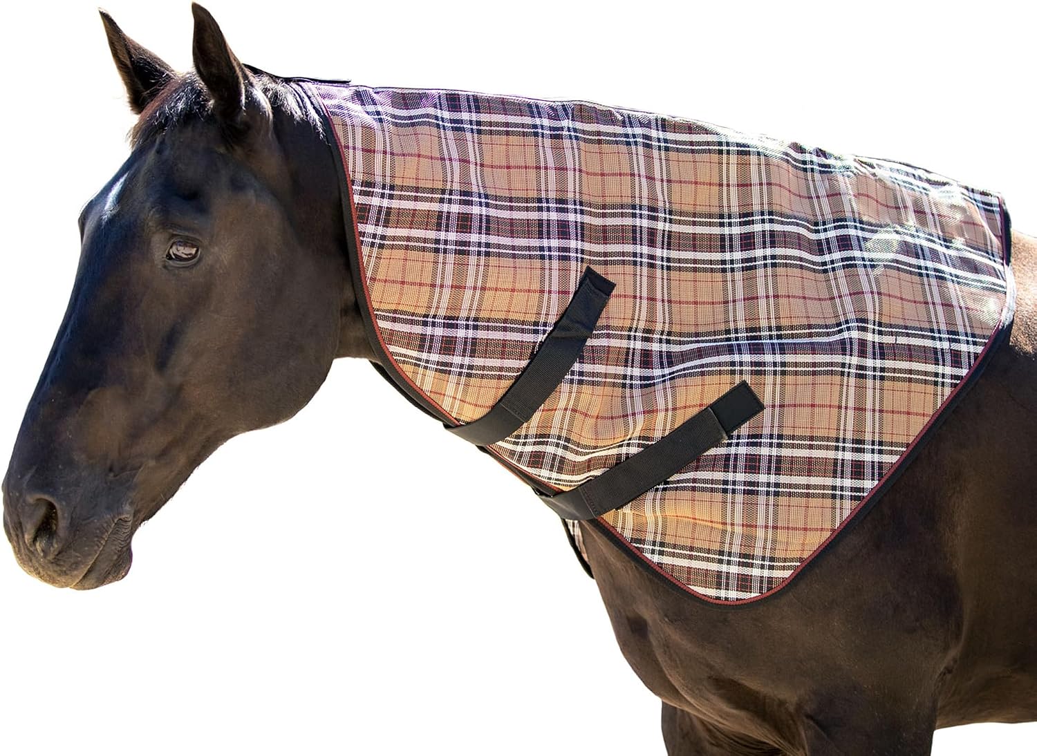Kensington Signature Textilene protective horse neck piece front view insect protection gear