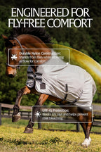 Equinavia horse turnout sheet close up of the adjustable elastic leg straps.