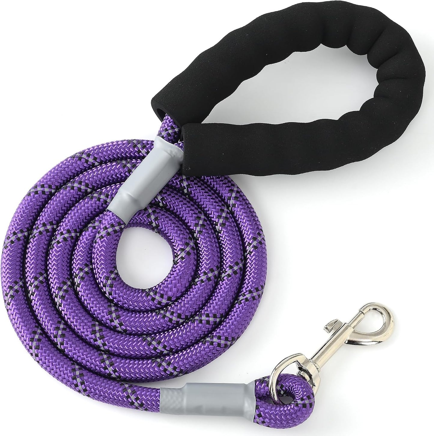 Mile High Life Dog Leash, with Comfortable Padded Handle, Pink Nylon Rope Leash with Steel Tips, Heavy Duty 5 Feet Pet Leashes (Pink,60 Inches) - Image 14