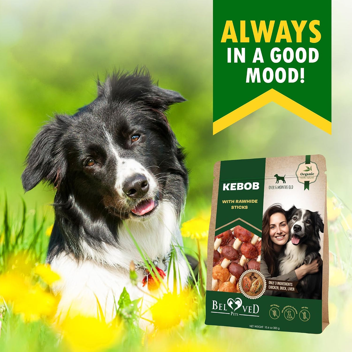 Beloved Pets protein packed gluten free pet snacks nutritional information