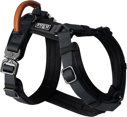 MADE TO ROAM Premium Explorer Harness - Y-Shaped Dog Harness with Adjustable Durable Nylon, Soft Padding, Metal Buckles and Leather Handle for Small, Medium, Large Dogs (Vermont Weekends, Size 4) - Image 11