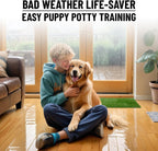 Side profile of sturdy rubber tray for pet training