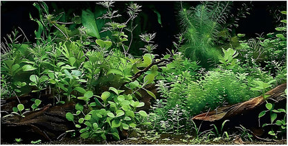 Anti glare reusable reptile terrarium background foliage pattern