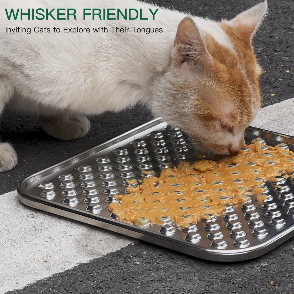 Lick Mat for Dogs & Cats, Double-Wall Stainless Steel, Large-1Pack - Image 6