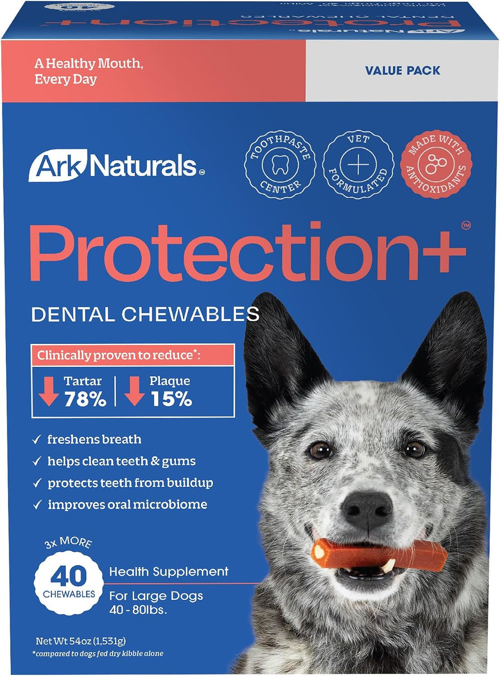 Ark Naturals Protection Plus Brushless Toothpaste for Mini Breeds, 4 oz Bag, Dog Dental Chew with Toothpaste Center, Prevents Plaque & Tartar, Freshens Breath - Image 9