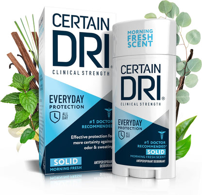 Certain Dri Everyday Strength Clinical Unisex Fresh Solid Antiperspirant, 2.6 Ounce - Image 1