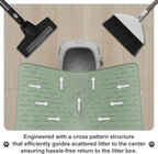 Easy to clean non toxic silicone pet mat being rinsed with water