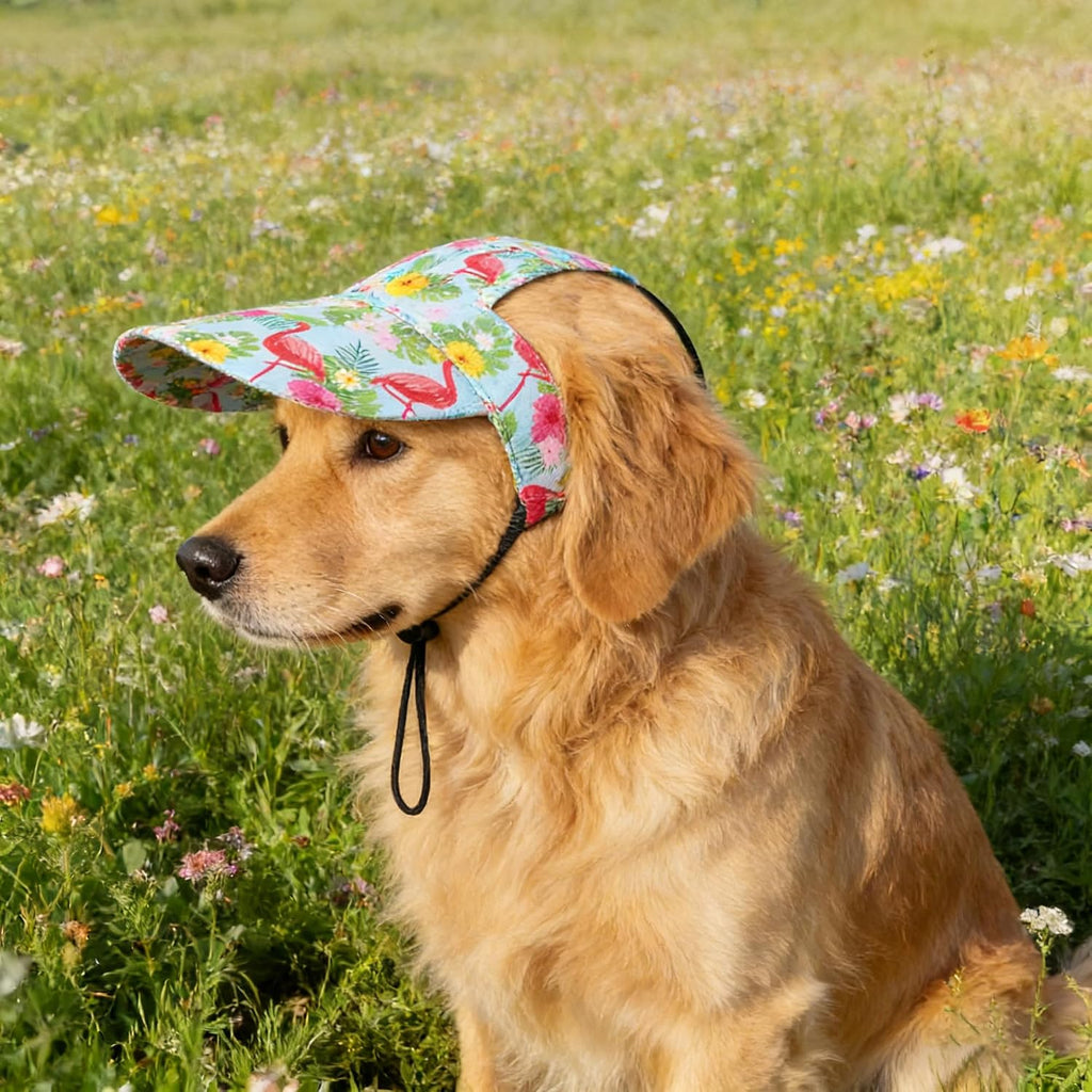 JpGdn pet beach hat styled for outdoor summer activities