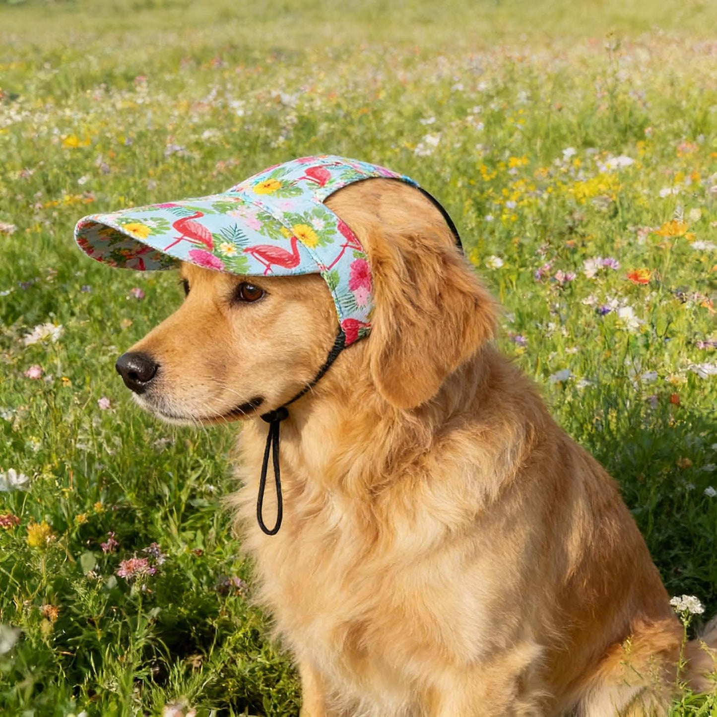JpGdn pet beach hat styled for outdoor summer activities