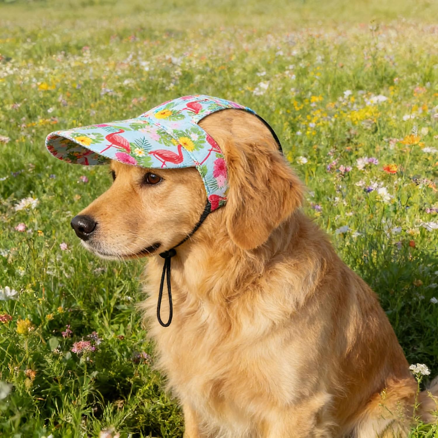 JpGdn pet beach hat styled for outdoor summer activities