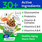 BARK&SPARK glucosamine chondroitin chewables for pet mobility support