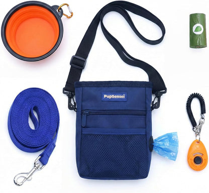 Dog Treat Pouch for Training - Magnetic Dog Treat Bag with Belt Clip & Poop Bag Dispenser - Hands Free Carry Pouch with Auto-Close Access & Shoulder Strap - Durable Pet Gear - Army Green - Image 9