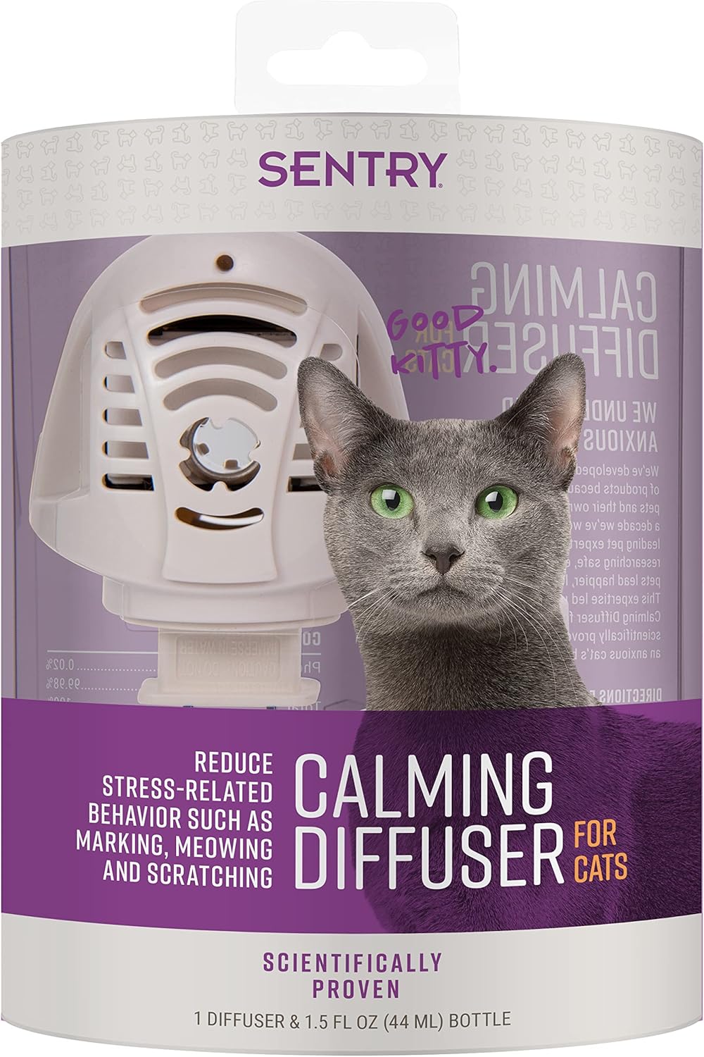 Sentry Behavior Portable Calming Diffuser Refill for Cats, Reduces Response to Normal Stress and Bad Behavior with Calming Phereomones, Easy-to-use Portable Design, 60 Day Release - Image 9