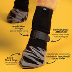 Close up of Dok TigerToes adjustable velcro strap design