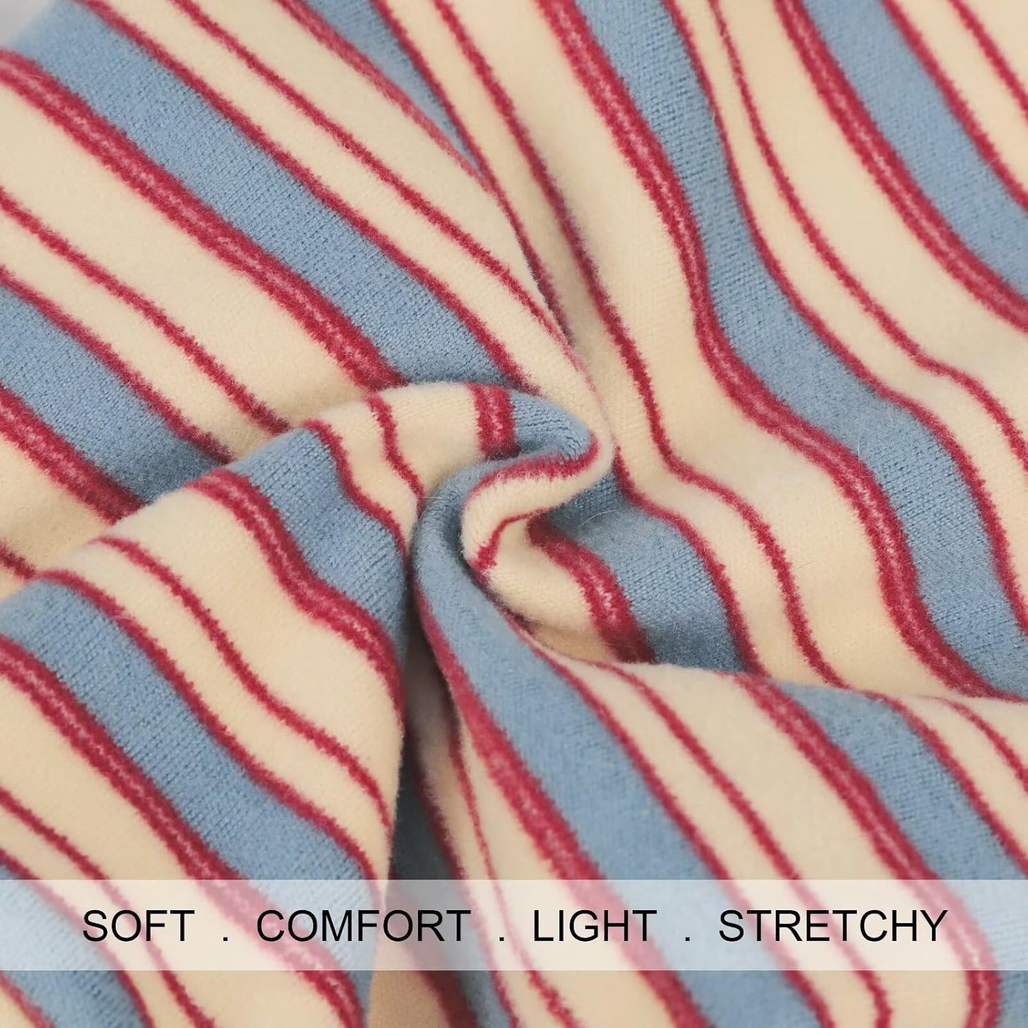 Dog wearing Paiaite striped block shirt side profile