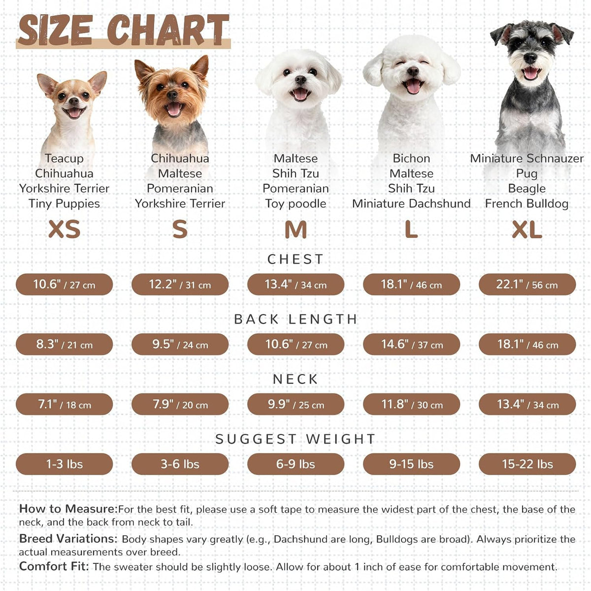 ABRRLO authentic imported warm winter apparel for small boy girl puppies