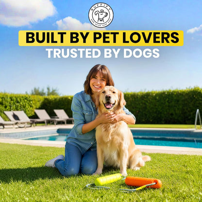 Ruffify 2 pack floating pet toys showcasing the complete set for outdoor pool play.