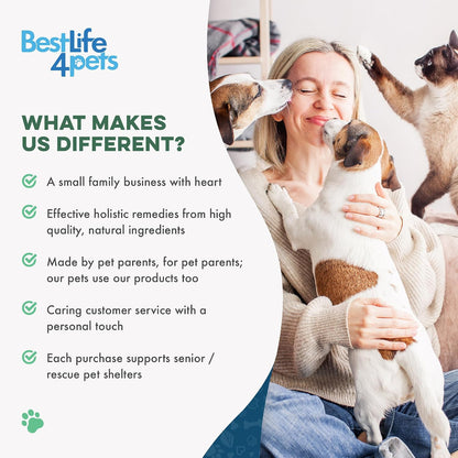 Close up of BestLife4Pets cat joint supplement label details
