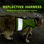 Premium comfortable cat accessories for secure outdoor daytime and nighttime exploration.