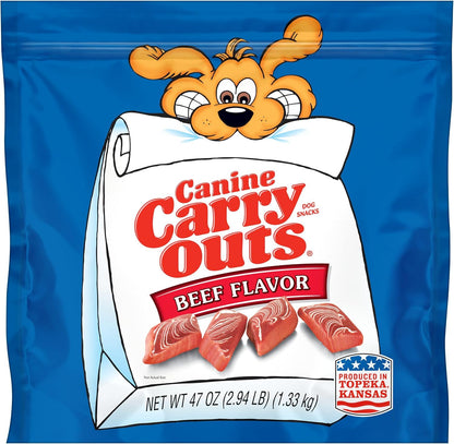 Canine Carry Outs Beef Flavor Dog Treats, 47oz Bag - Image 9
