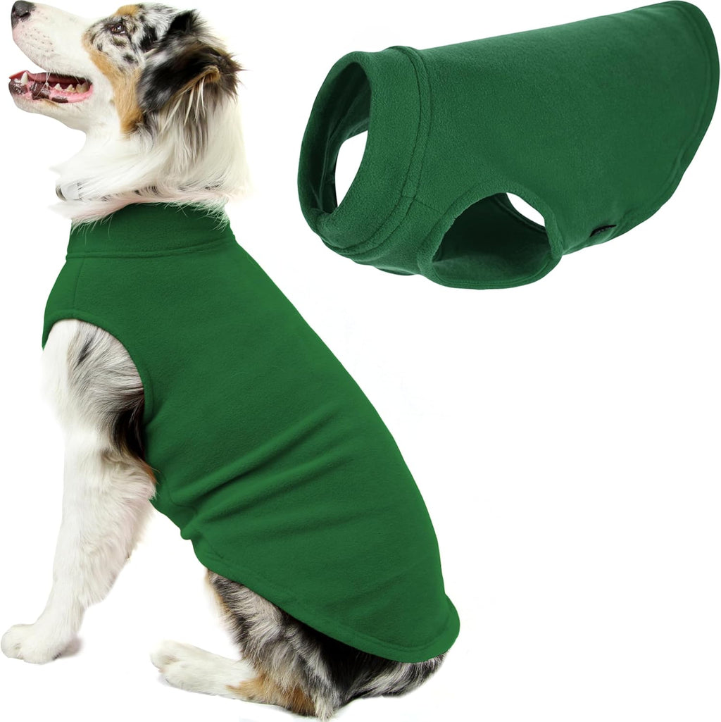 Gooby stretch fleece apparel showcasing the stretchable neck design.