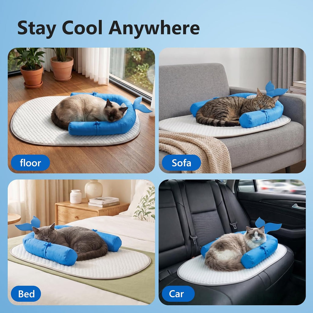 Anti-slip bottom of Pawfun pet cooling mat