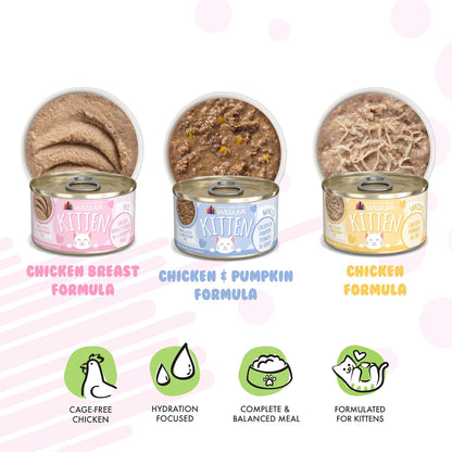 Weruva Fur Baby Favorites variety pack chicken gravy texture