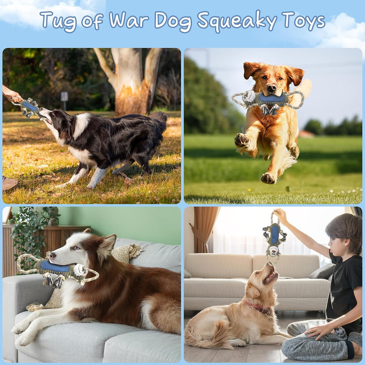 BUYPOW authentic soft stuffed animal toy for dogs anxiety relief