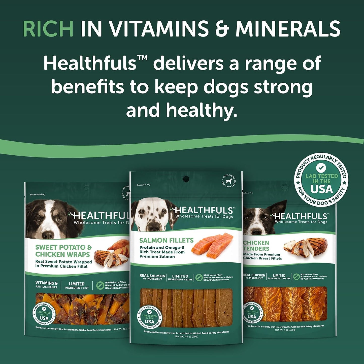 Healthfuls Salmon Fillet Dog Treats, 3.5oz - Image 9