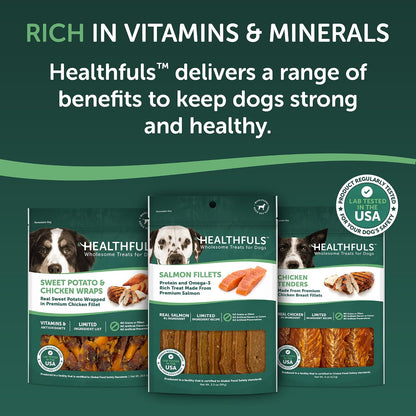 Healthfuls Salmon Fillet Dog Treats, 3.5oz - Image 9