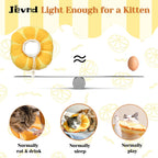 Jevnd extra small donut e-collar showing water resistant fabric detail
