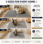 Premium EVA material cat litter box mat soft on paws close up
