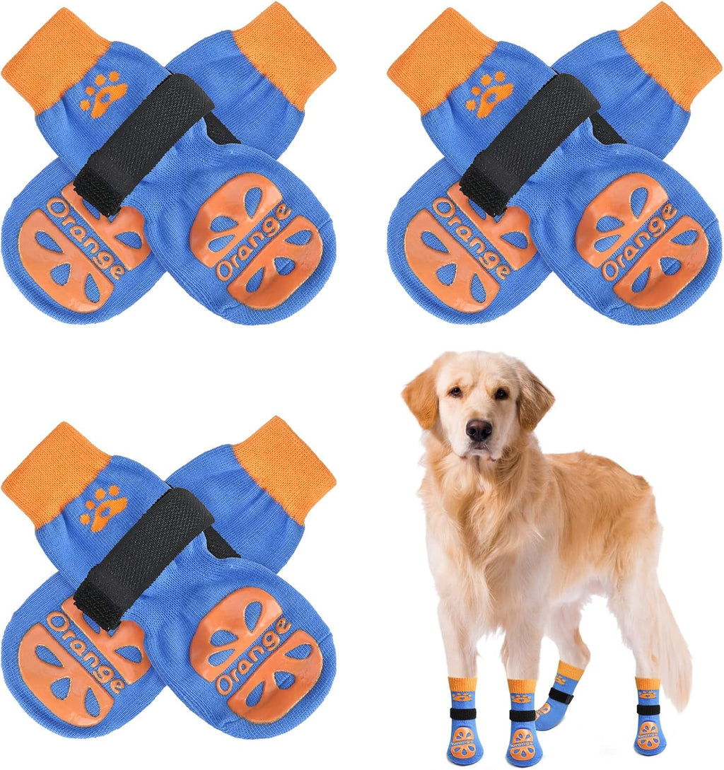 BEAUTYZOO Anti Slip Dog Socks for Small Medium Large Dogs with Grips Straps on Hardwood Floor Protection Wear, Traction Control 3 Pairs Double Side Paw Protector to Prevent Licking for Girl or Boy - Image 15