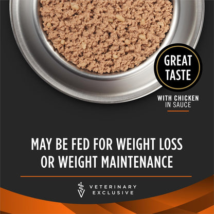 Purina Pro Plan veterinary prescription diet low fat canned dog food packaging