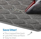 Mighty Monkey cat mat demonstrating easy cleaning process