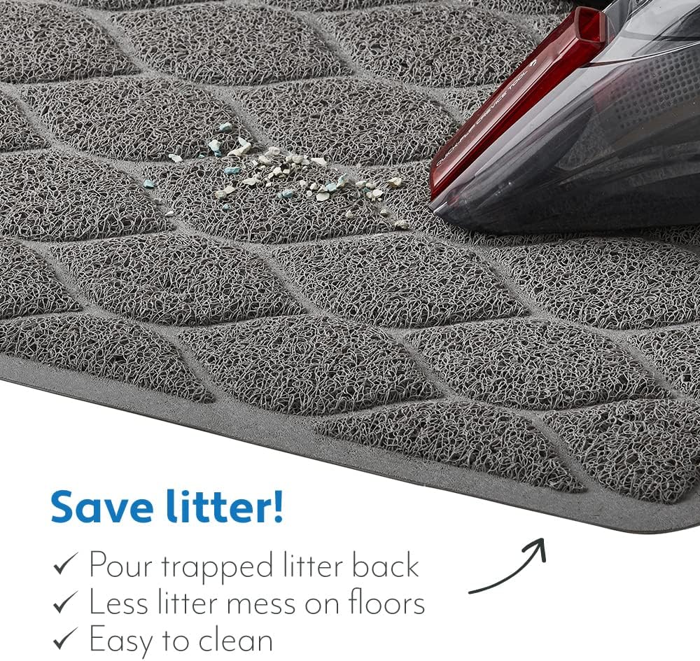 Mighty Monkey cat mat demonstrating easy cleaning process