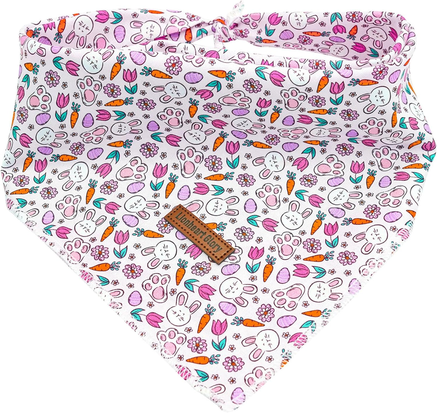 Lionheart Glory Washable Soft American Flag Dog Scarf - Square, Adjustable Dog Bandanas in Medium/Large. 1 Pack - Image 9