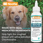 Close up of Nootie USA imported dog breath freshener gel