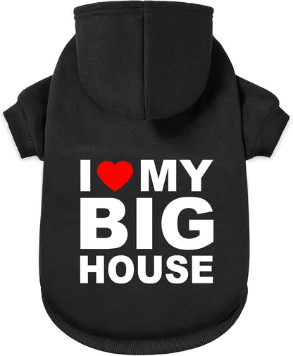 Dog Sweater Dog Hoodie Cold Weather Coat Hooded Sweatshirt for Puppies,Cats, Small Medium Large Dogs (Light Grey(I Love My Dad), X-Small) - Image 15