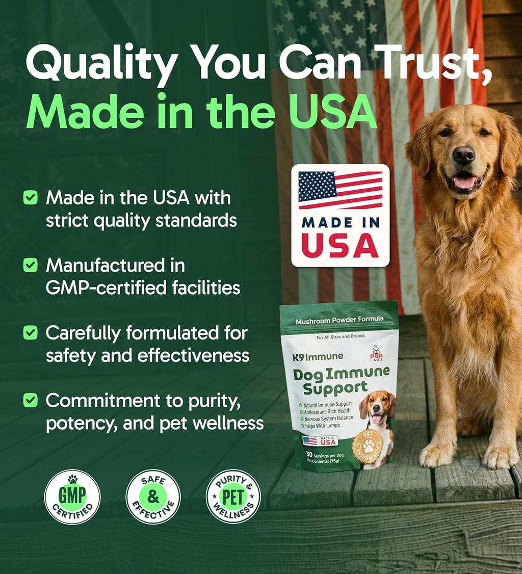 Pup Labs K9 Immune premium wellness blend for senior pet care