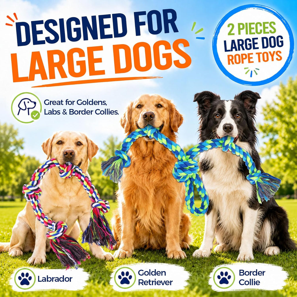 High quality cotton pet rope from Eefitoys designed to withstand intense chewing and pulling forces.