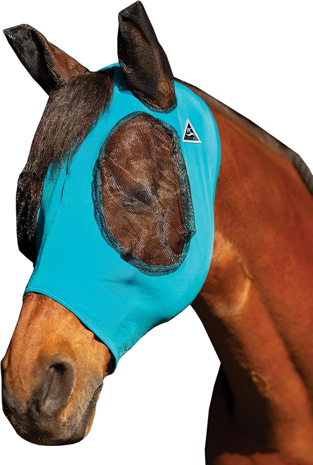 Professional's Choice Comfort Fit Fly Mask in Pacific Blue front view