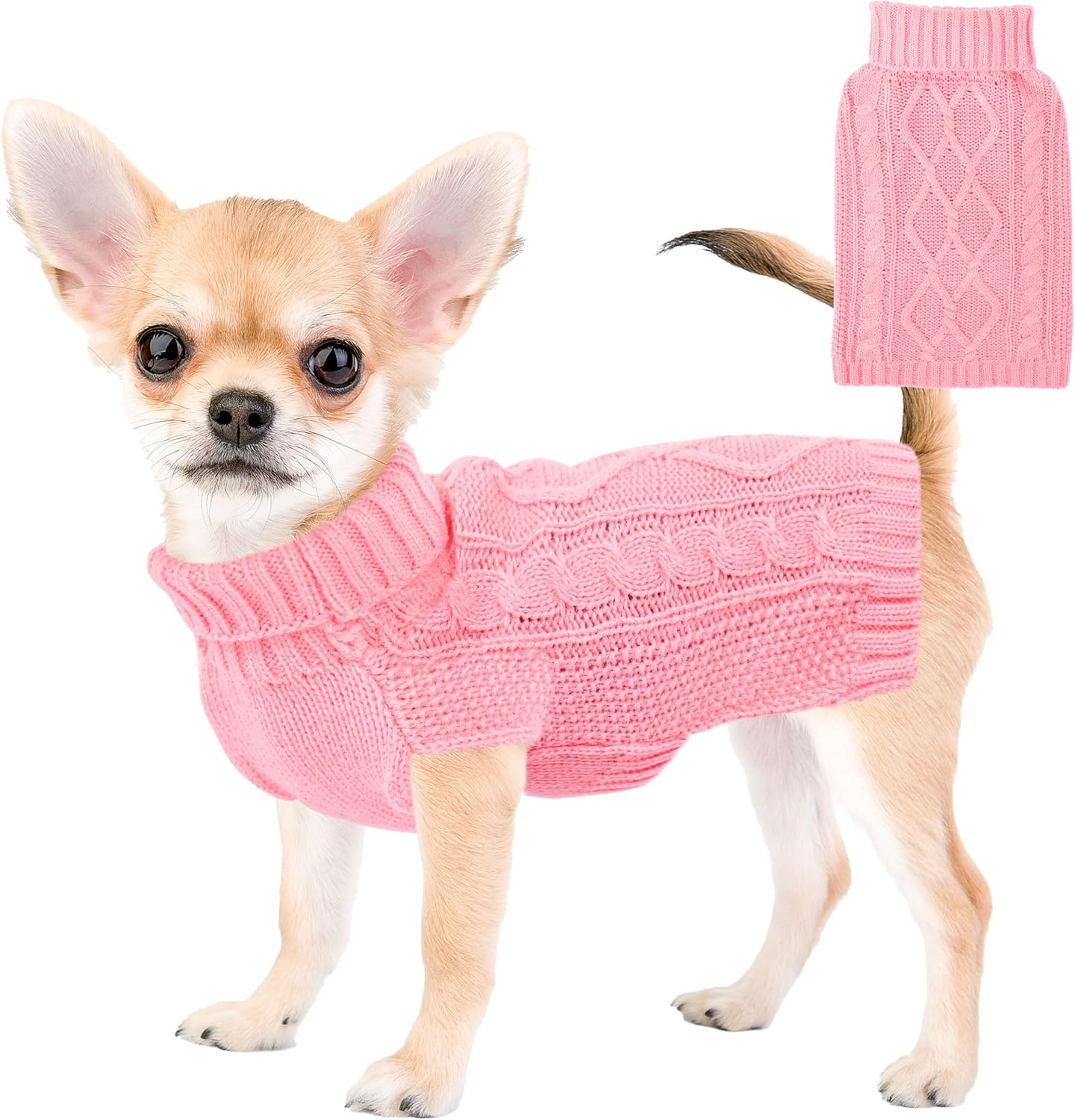 Viunimo sleeveless dog coat back view for cold weather