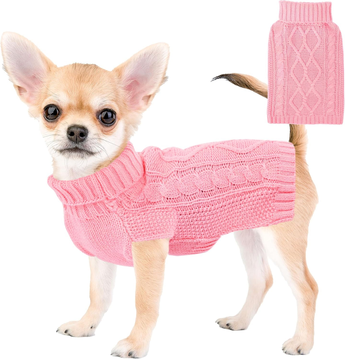 Viunimo sleeveless dog coat back view for cold weather