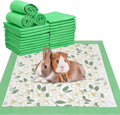 Fhiny Rabbit Pee Pads, 13" x 18" 100 PCS Disposable Bunny Pads Charcoal Leak-Proof Super Absorbent Potty Training Pad with Quick-Dry Surface for Dogs Puppies Cats Kittens or Small Pets - Image 10