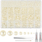 Neburora ivory white flat back pearl kit front view packaging